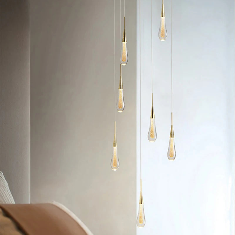 Raindrop Crystal Chandelier Light Fixture