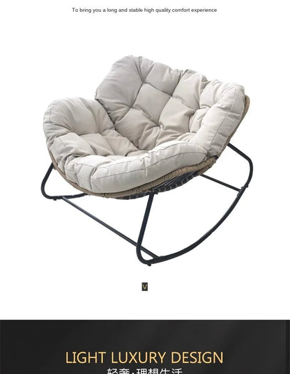 Rattan Rocking Chair for Relaxation