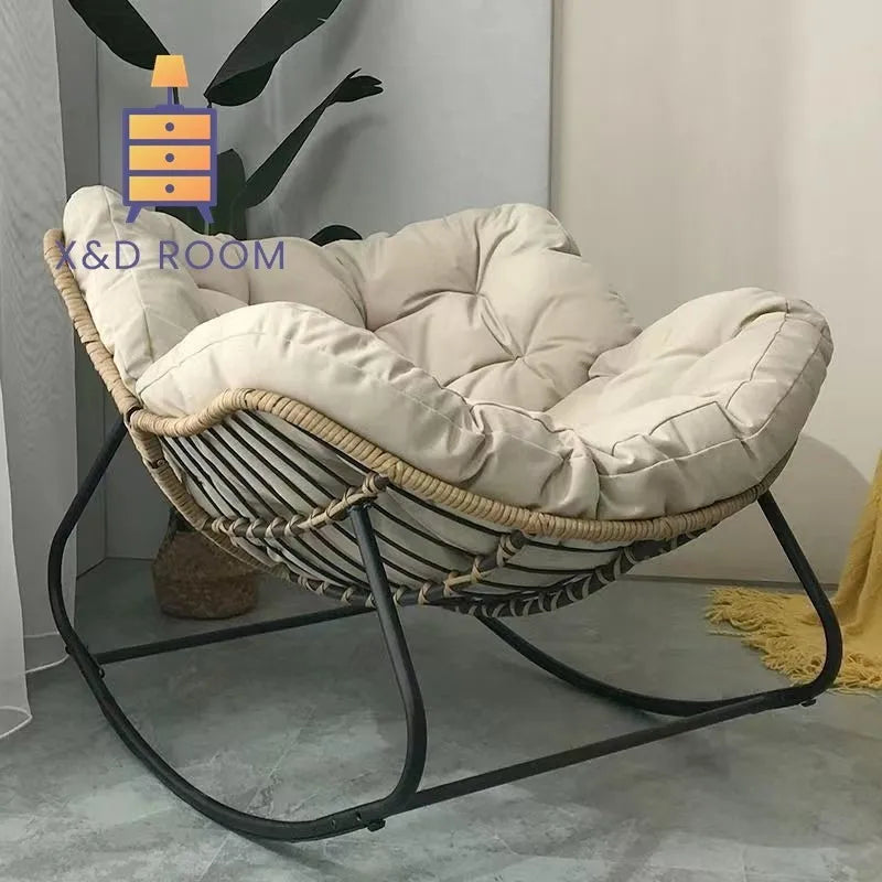 Rattan Rocking Chair for Relaxation