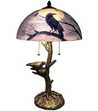 Ravens Moonlight Tiffany Floor Lamp