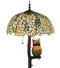 Ravens Moonlight Tiffany Floor Lamp