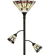 Ravens Moonlight Tiffany Floor Lamp