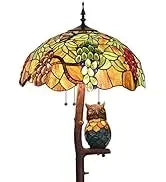 Ravens Moonlight Tiffany Floor Lamp