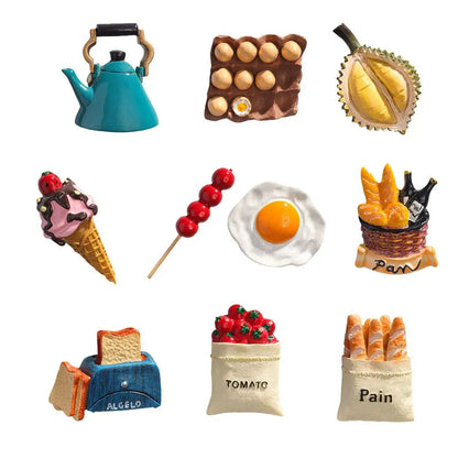 Realistic Food Magnetic Stickers