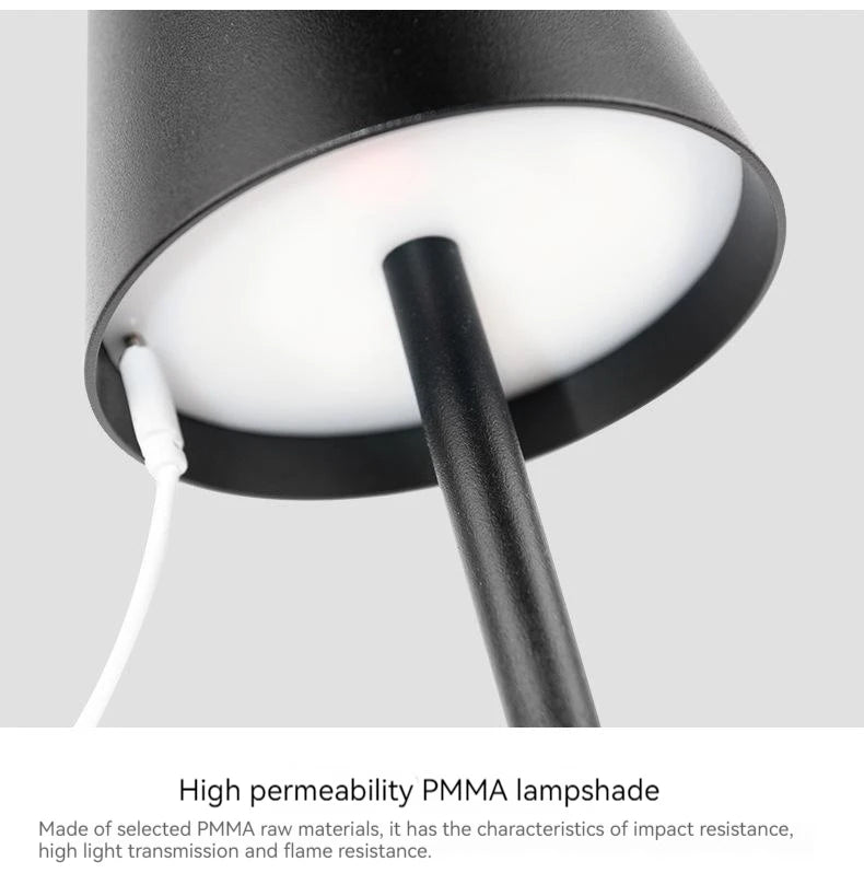 Rechargeable Aluminum Desk Lamp - 5200mAh