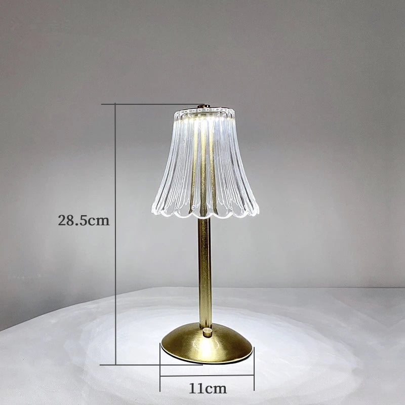 Rechargeable Crystal LED Table Lamp