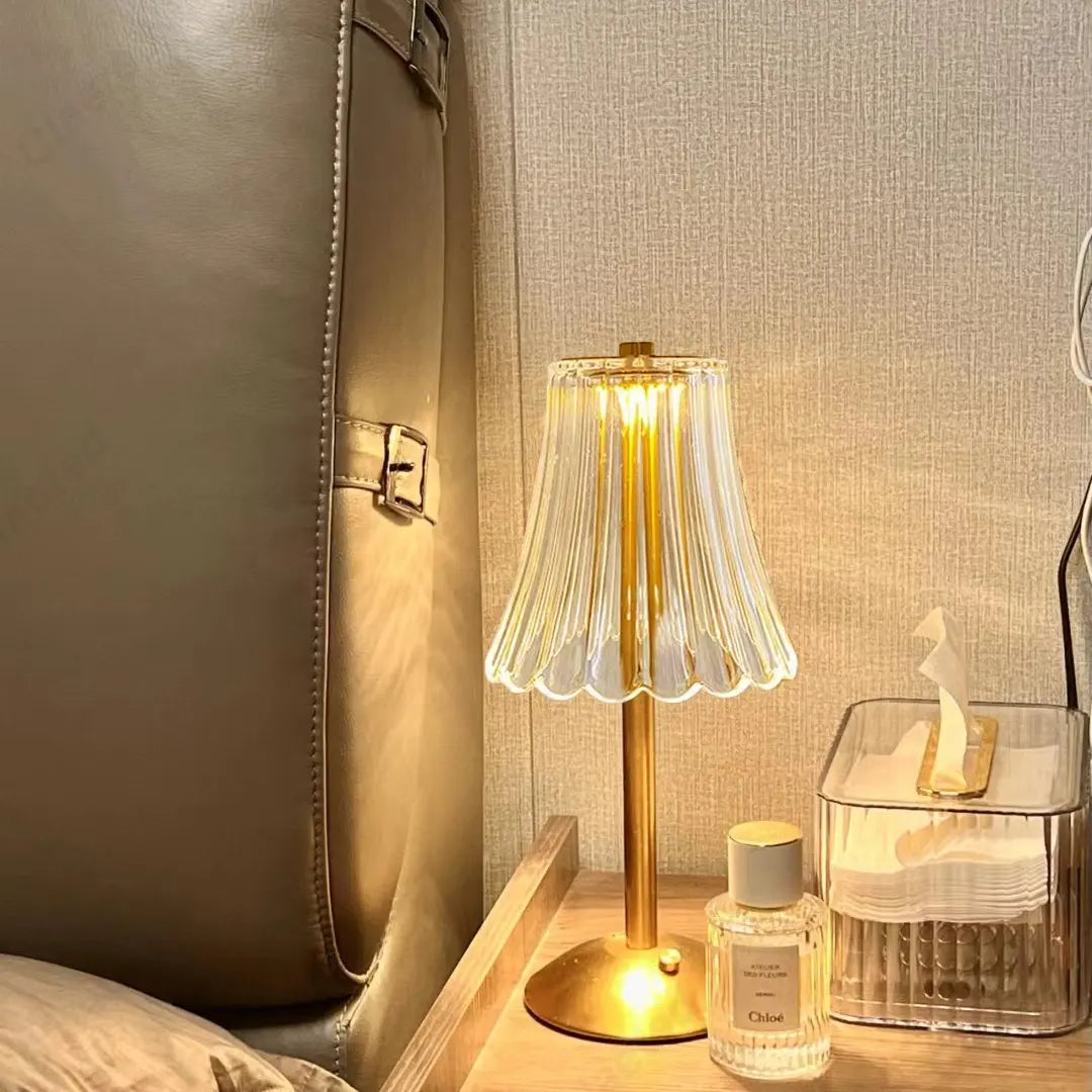 Rechargeable Crystal LED Table Lamp