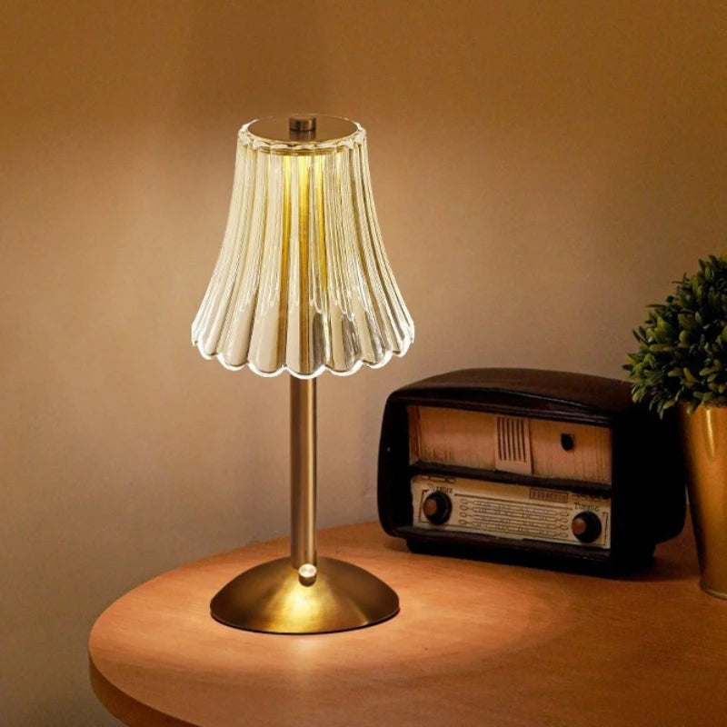 Rechargeable Crystal LED Table Lamp