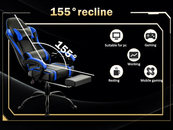 Reclining PU Leather Gaming Chair