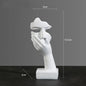 Resin Abstract Face Statue Decor