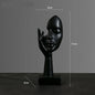 Resin Abstract Face Statue Decor