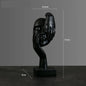 Resin Abstract Face Statue Decor