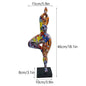 Resin Abstract Yoga Lady Statue