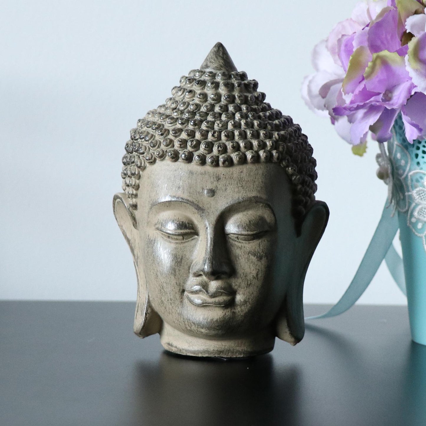 Resin Buddha Head Statue Ornament