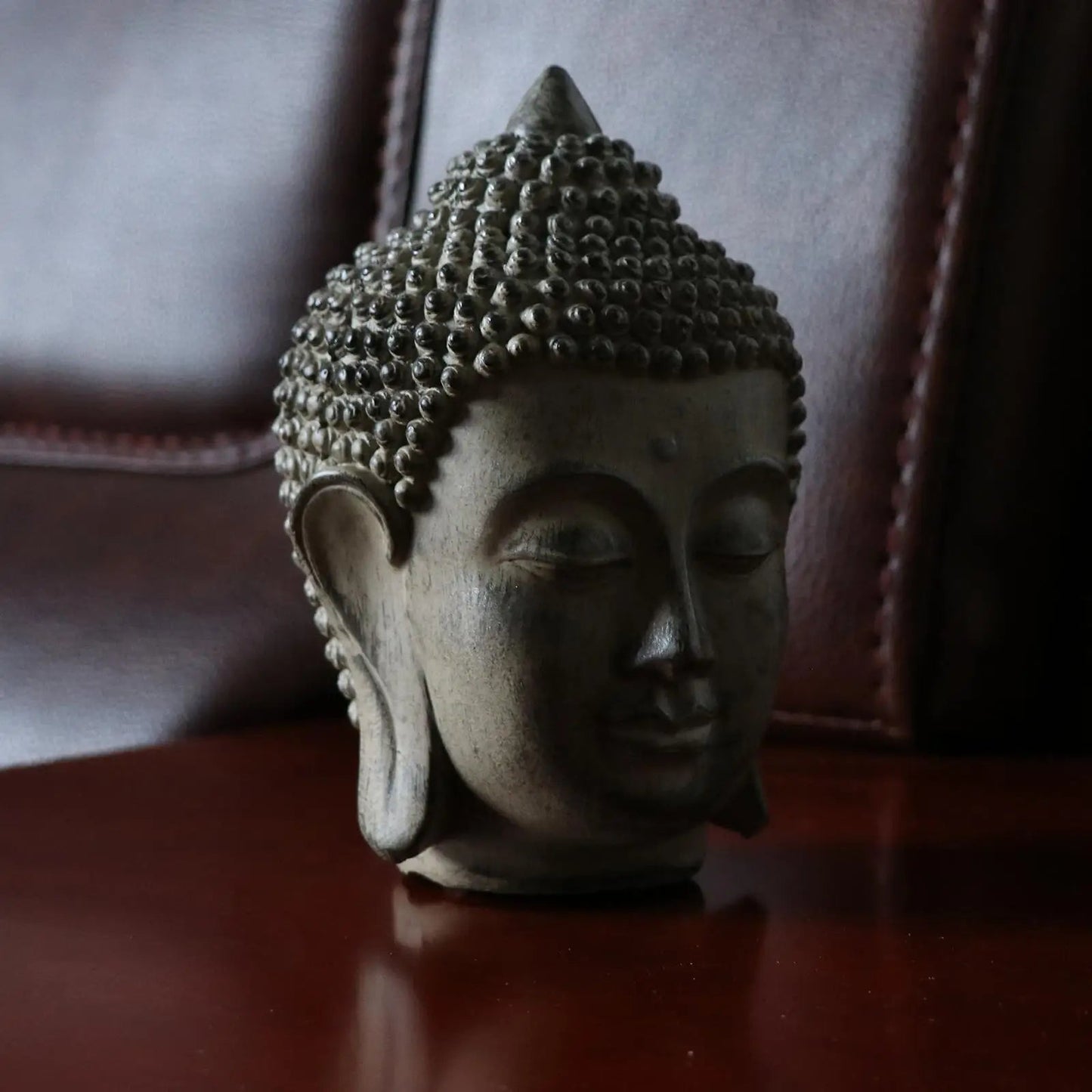 Resin Buddha Head Statue Ornament