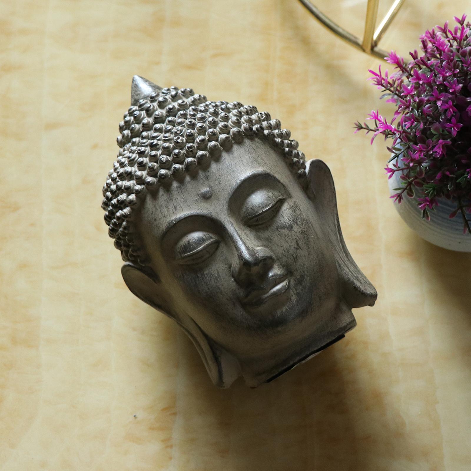 Resin Buddha Head Statue Ornament