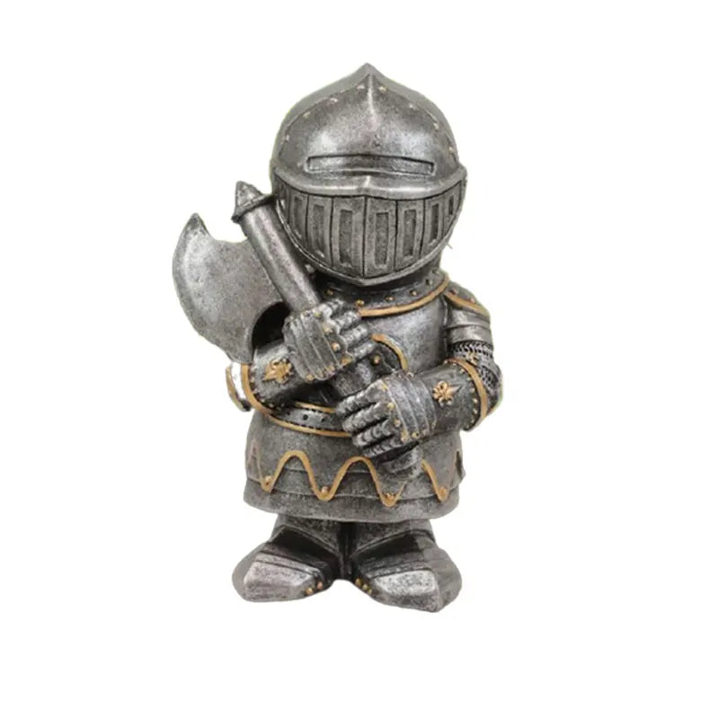 Resin Knight Gnome Garden Statue