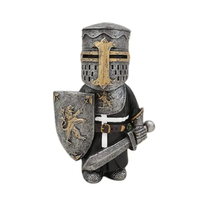 Resin Knight Gnome Garden Statue