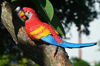 Resin Parrot Wall Decor Sculpture