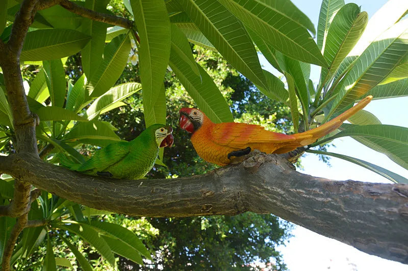 Resin Parrot Wall Decor Sculpture