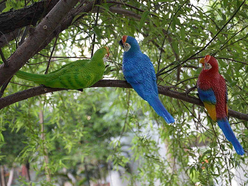 Resin Parrot Wall Decor Sculpture