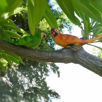 Resin Parrot Wall Decor Sculpture