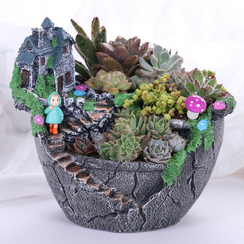 Resin Succulent Planter for Home