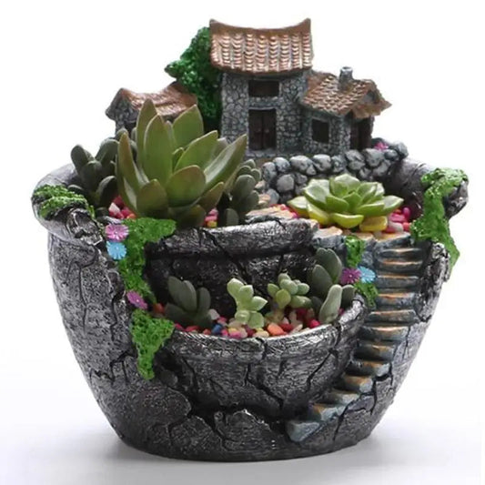 Resin Succulent Planter for Home