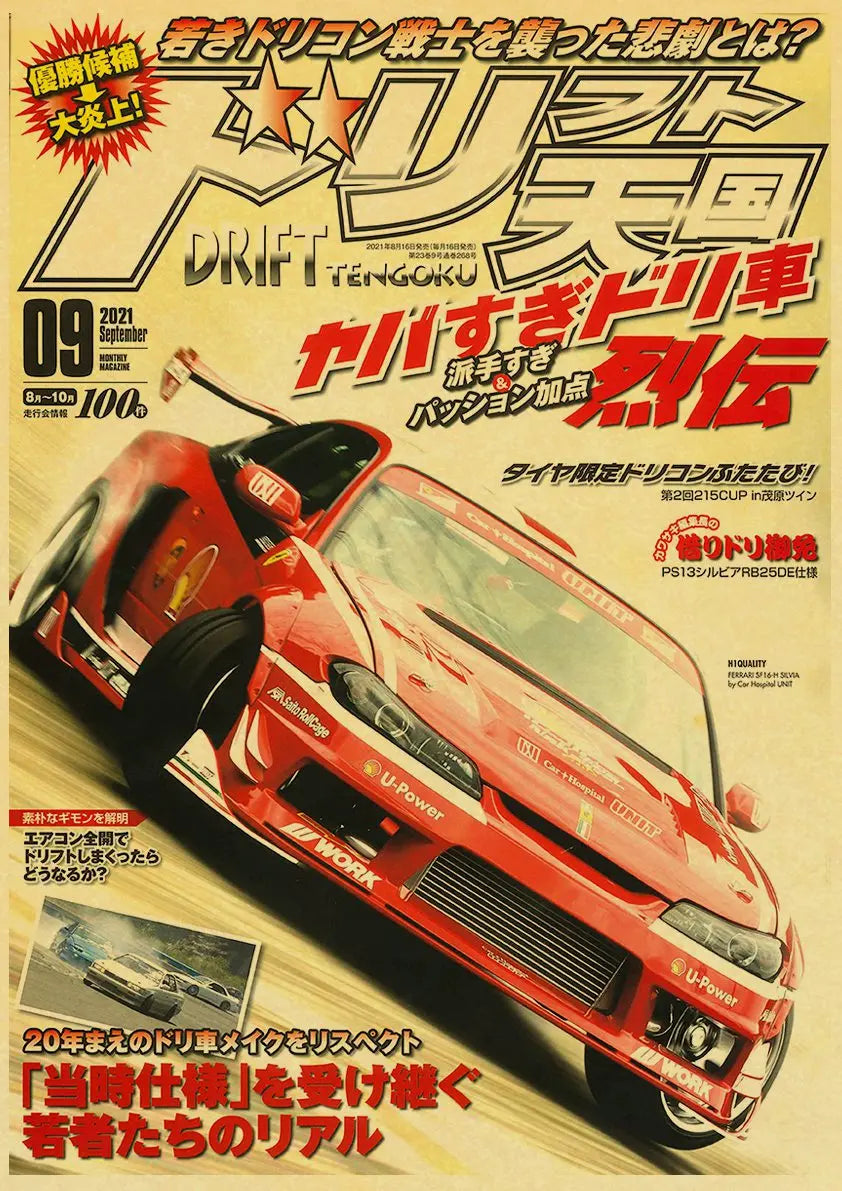 Retro 90s JDM Racing Wall Poster