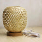 Retro Bamboo Weaving Table Lamp