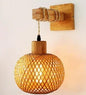 Retro Bamboo Woven Wall Lamp