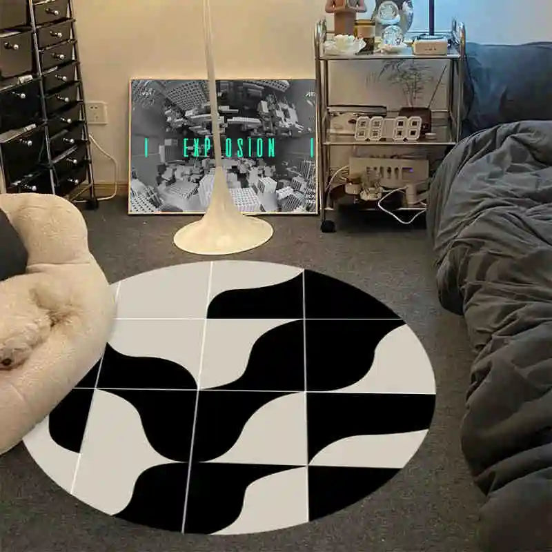 Retro Black 8 Ball Rug