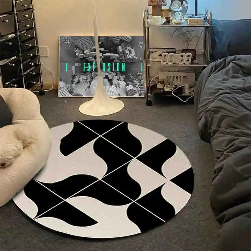 Retro Black 8 Ball Rug