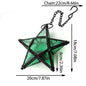 Retro Colored Glass Star Candlestick