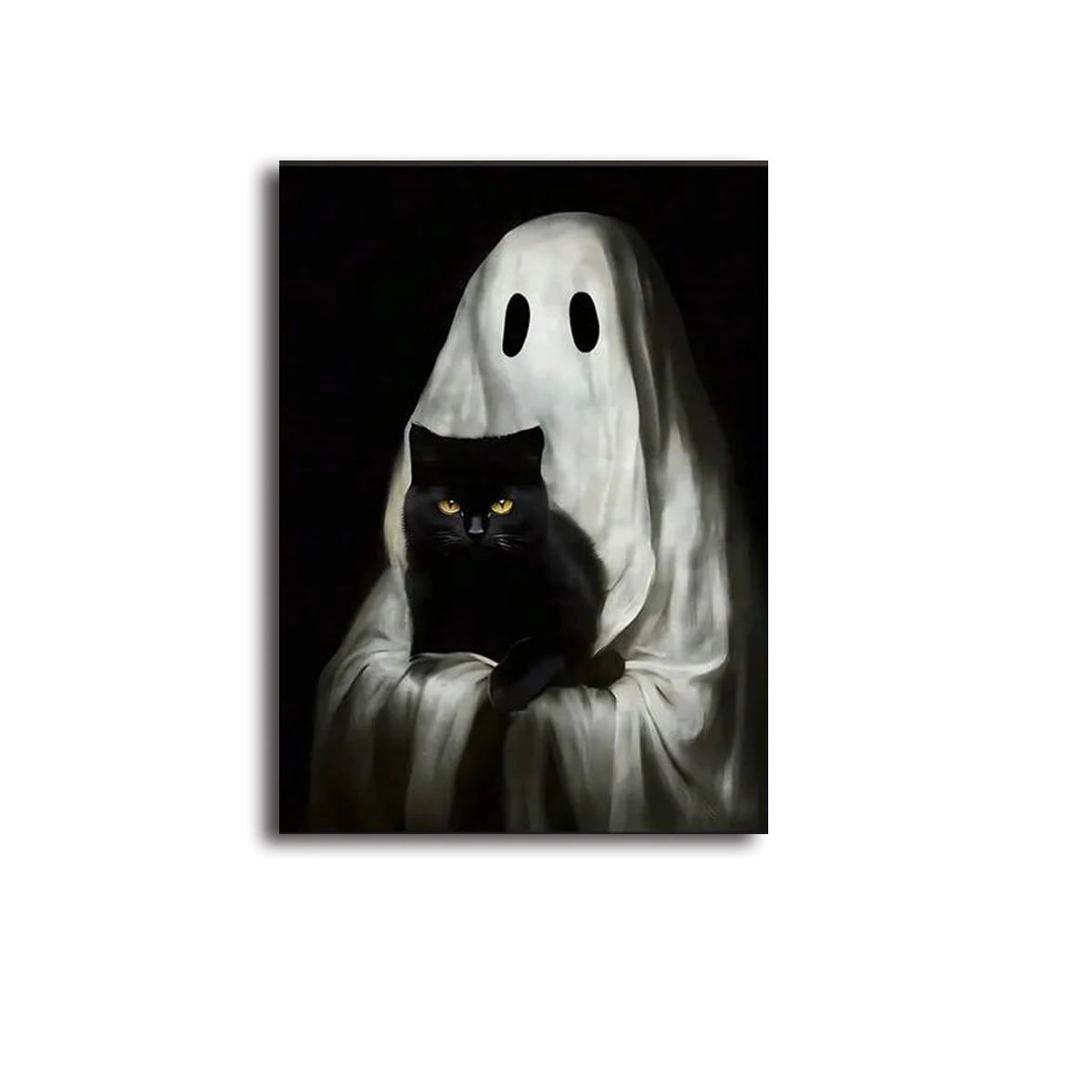 Retro Cute Ghost Canvas Art