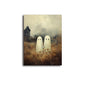 Retro Cute Ghost Canvas Art