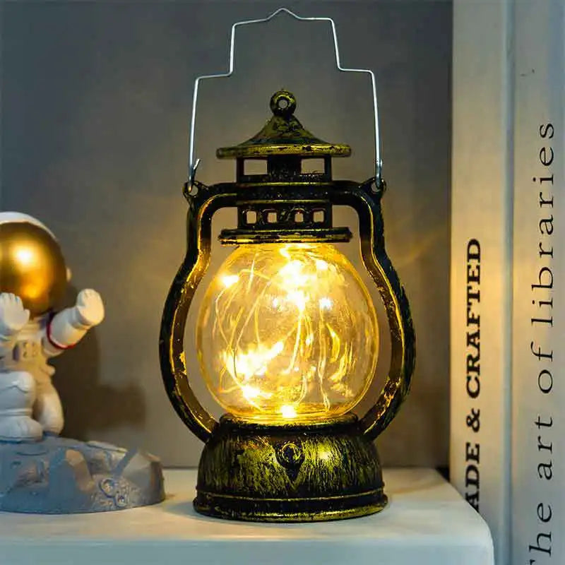 Retro Flameless Candle Holder Lantern