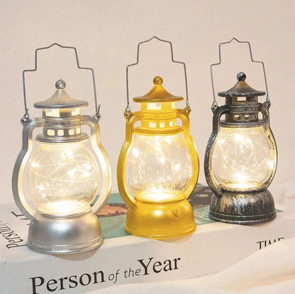 Retro Flameless Candle Holder Lantern