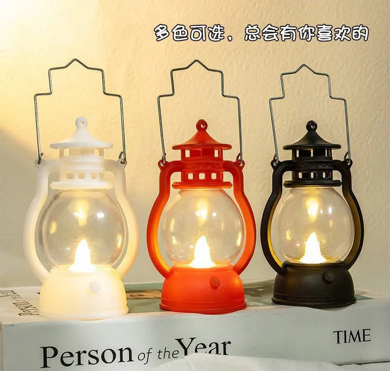 Retro Flameless Candle Holder Lantern