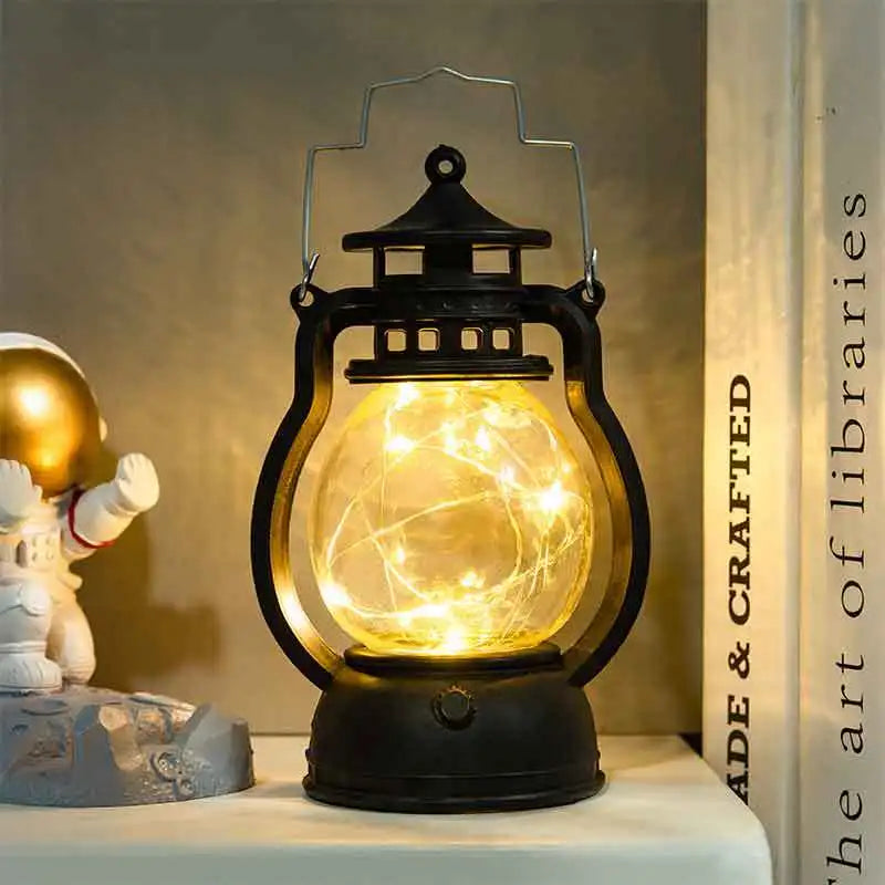 Retro Flameless Candle Holder Lantern