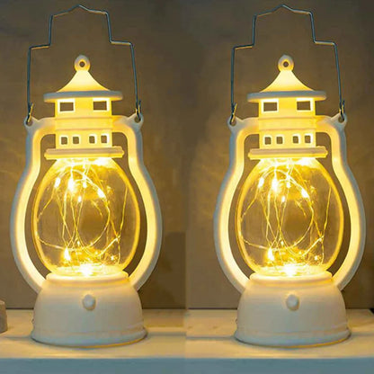 Retro Flameless Candle Holder Lantern