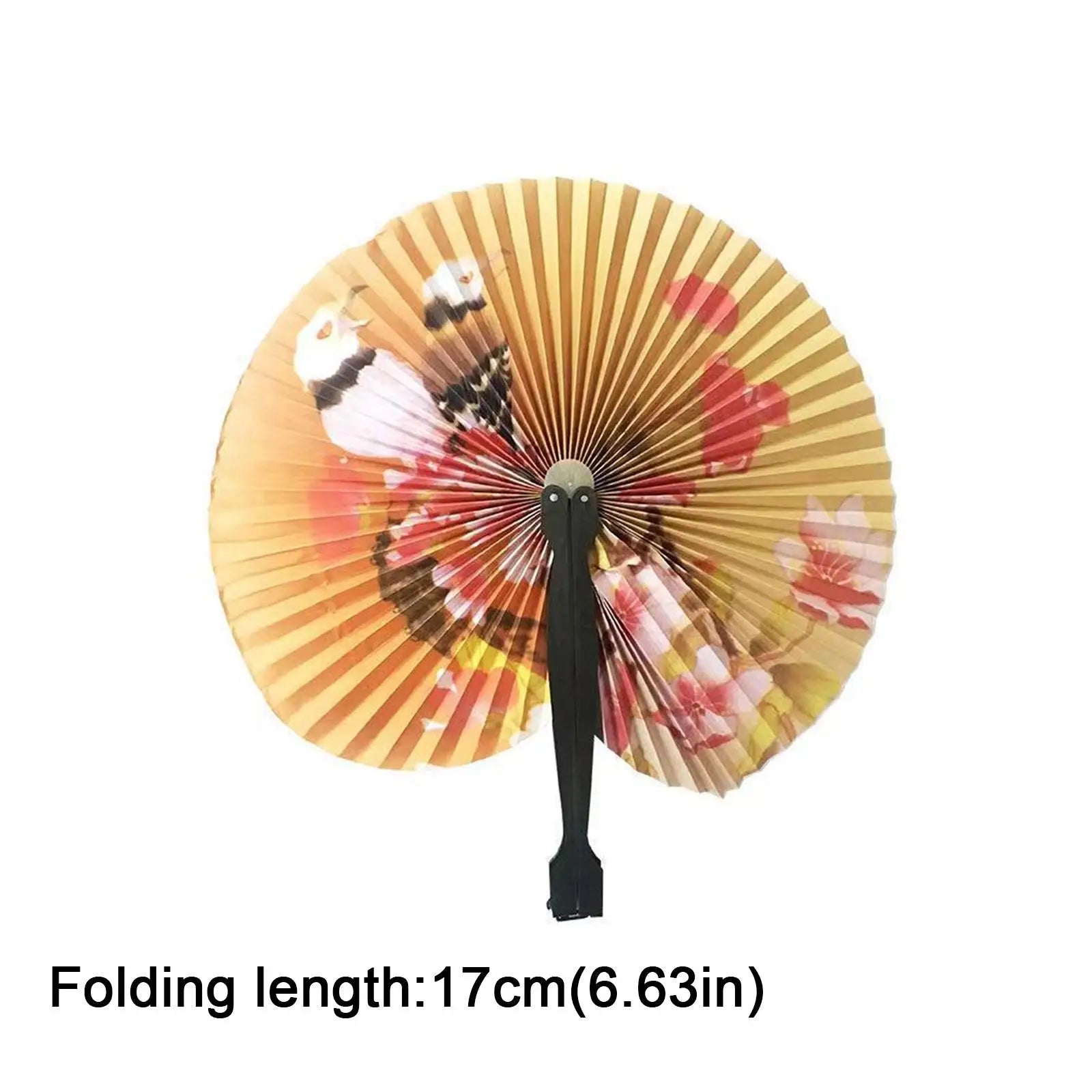 Retro Foldable Paper Fan – Multicolour