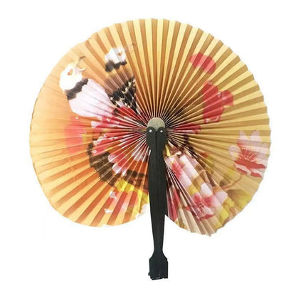 Retro Foldable Paper Fan – Multicolour