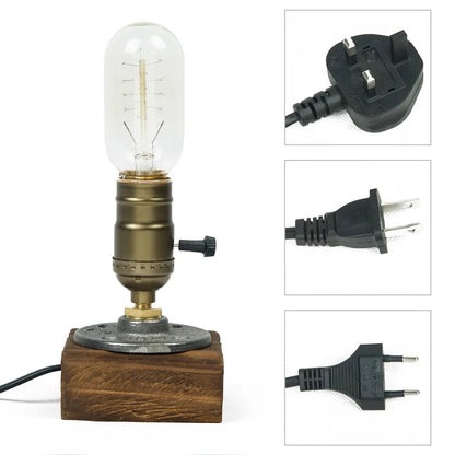 Retro Industrial LED Table Lamp