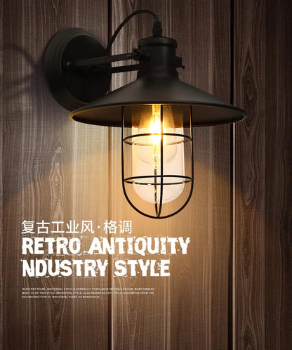 Retro Industrial Wall Light Fixture