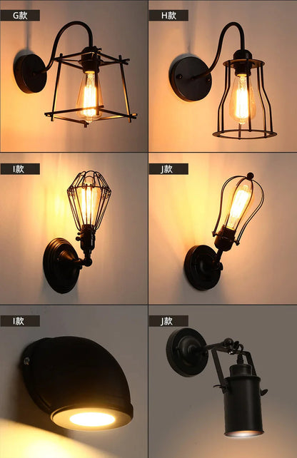 Retro Industrial Wall Light Fixture