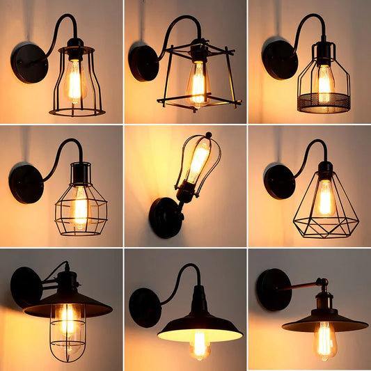 Retro Industrial Wall Light Fixture