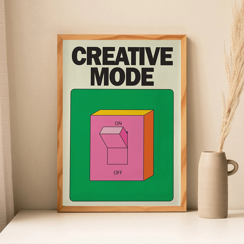 Retro Pink Canvas Wall Art