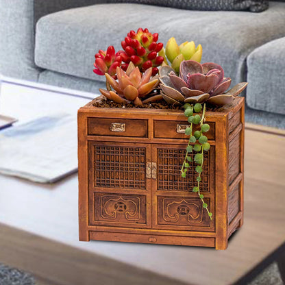 Retro Radio Planter for Succulents