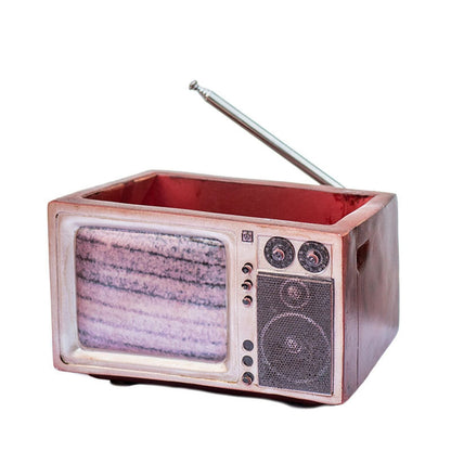 Retro Radio Planter for Succulents